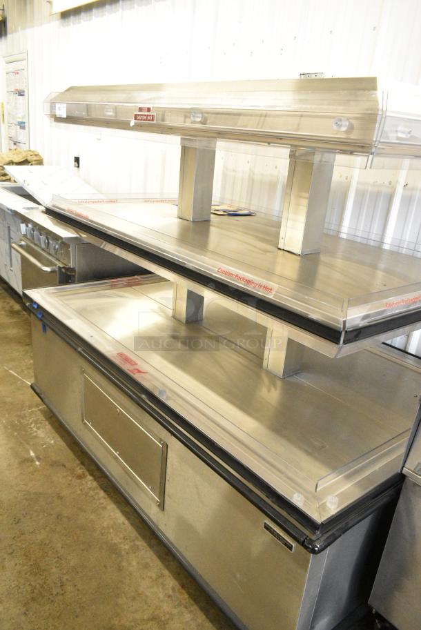 BRAND NEW SCRATCH AND DENT! Custom Deli's Equipment DILW-6H Stainless Steel Commercial 2 Tier Warming Display Merchandiser. - Image 2 of 7