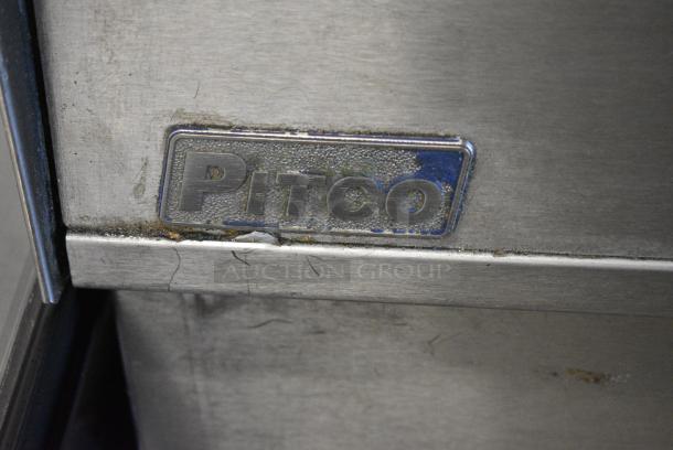 Pitco Frialator SGH50 Stainless Steel Commercial Floor Style Natural Gas Powered 5 Bay Deep Fat Fryer w/ Filtration System on Commercial Casters. 80,000 BTU. - Image 3 of 18