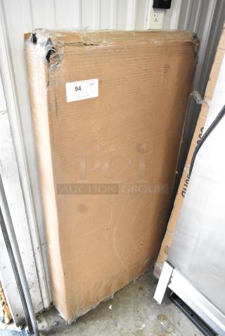 BRAND NEW SCRATCH AND DENT! Regency 460WI2448C34 24" x 48" x 34" Chrome 3-Shelf Kit with Removable Wooden Shelf