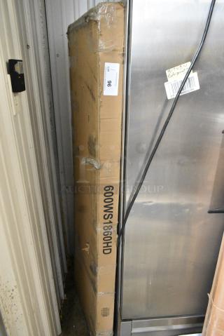 BRAND NEW SCRATCH AND DENT! Regency 600WS1860HD 16 Gauge Stainless Steel 18" x 60" Heavy Duty Wall Shelf. May Be Missing Pieces.