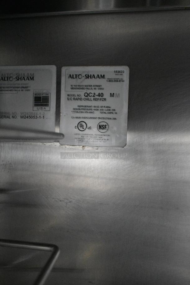 Alto Shaam QC2-40 Stainless Steel Commercial Blast Chiller. 115/208-230 Volts,1 Phase. - Image 5 of 6