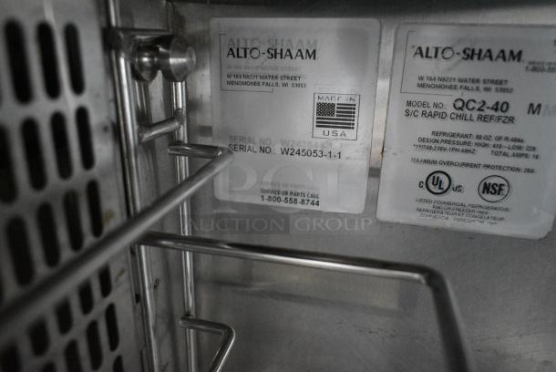 Alto Shaam QC2-40 Stainless Steel Commercial Blast Chiller. 115/208-230 Volts,1 Phase. - Image 6 of 6