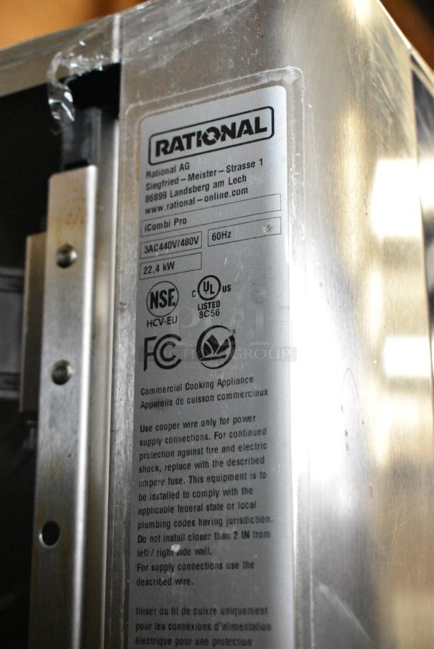 2 2021 Rational LM100EE.AXXXX/LM100CE.AXXXX iCombi Pro Stainless Steel Commercial Electric Powered Combi Convection Oven. 440/480 Volts, 3 Phase. 2 Times Your Bid! - Image 7 of 10