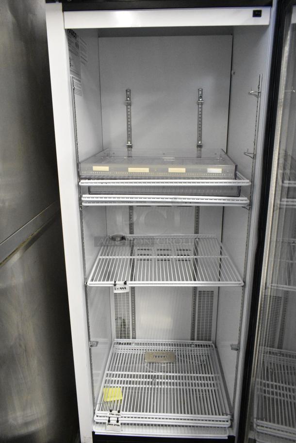 2019 Habco SE18 Metal Commercial Single Door Reach In Cooler Merchandiser w/ Poly Coated Racks. 115 Volts, 1 Phase. Tested and Working! - Image 3 of 5