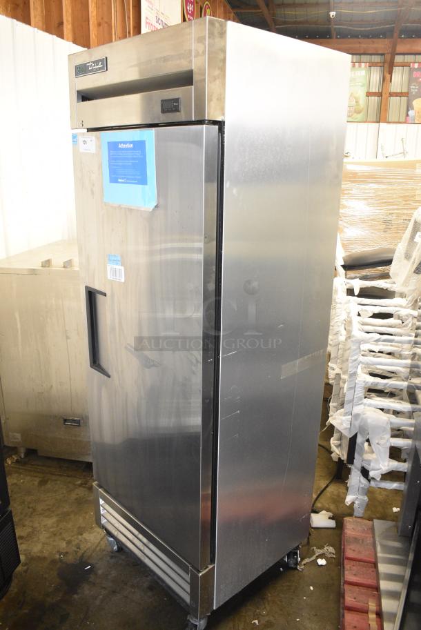 2019 True T-19F-HC Stainless Steel Commercial Single Door Reach In Freezer w/ Poly Coated Racks on Commercial Casters. 115 Volts, 1 Phase. Tested and Working! - Image 3 of 8