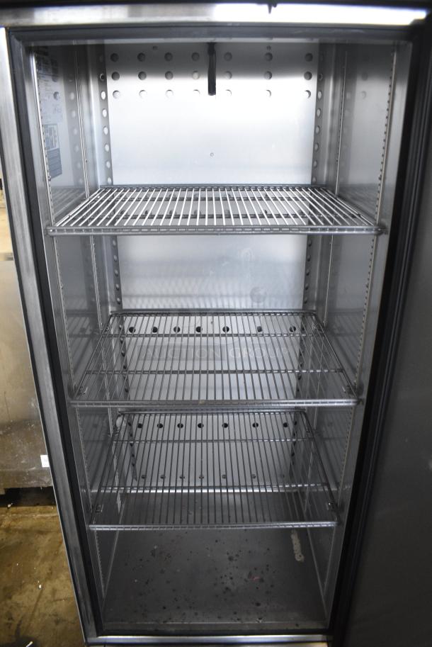 2019 True T-19F-HC Stainless Steel Commercial Single Door Reach In Freezer w/ Poly Coated Racks on Commercial Casters. 115 Volts, 1 Phase. Tested and Working! - Image 5 of 8