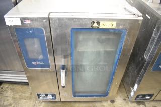 2016 Alto Shaam CTP10-10E Stainless Steel Commercial Electric Powered Combi Convection Oven. 208-240 Volts, 3 Phase.
