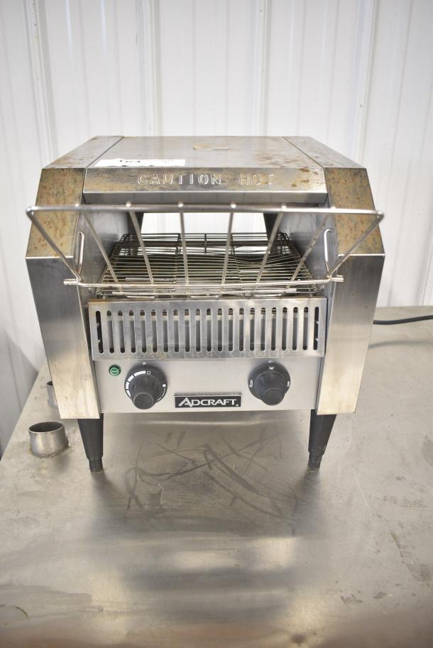 Adcraft CYT-120 Stainless Steel Commercial Countertop Electric Powered Conveyor Toaster Oven. 120 Volts, 1 Phase. Tested and Working! - Image 1 of 6