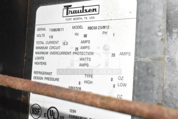 Traulsen RBC50-ZWM12 Stainless Steel Commercial Undercounter Smart Chill Blast Chiller on Commercial Casters. 115 Volts, 1 Phase. Tested and Working! - Image 8 of 9