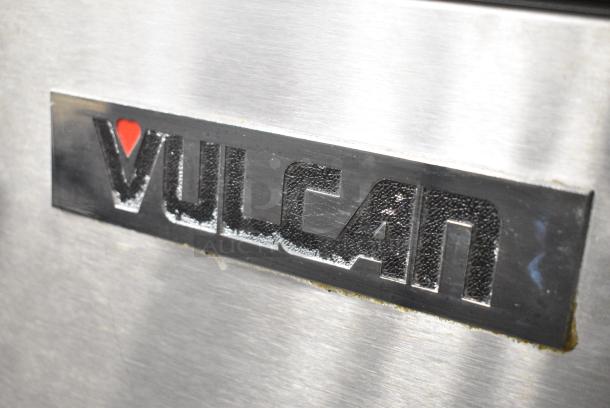Vulcan 1VEG35M-1 Stainless Steel Commercial Floor Style Natural Gas Powered Deep Fat Fryer w/ 2 Metal Fry Baskets. 70,000 BTU. - Image 5 of 7
