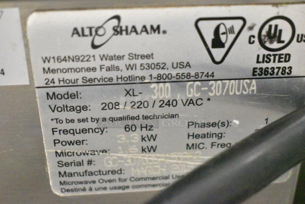 Alto Shaam XL-300 Stainless Steel Commercial Countertop Drawer Food Warmer Speed Oven. 208/220/240 Volts, 1 Phase. - Image 7 of 8