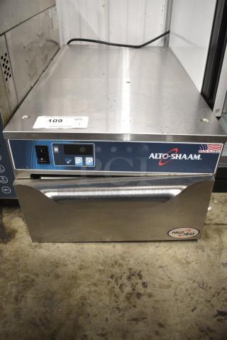 2018 Alto Shaam 500-1DN Stainless Steel Commercial Countertop Single Drawer Food Warmer. 120 Volts, 1 Phase. Tested and Working!