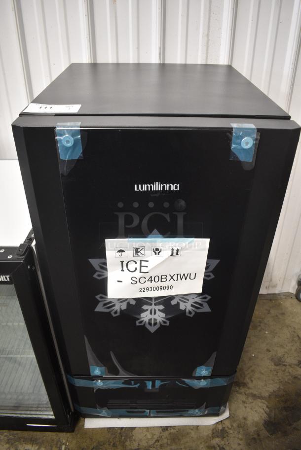 BRAND NEW SCRATCH AND DENT! Lumilinna ICE-SC40BXIWU Metal Commercial Single Door Beverage Cooler Crystallizer / Slush Cooler. 115 Volts, 1 Phase. Tested and Working! - Image 1 of 8