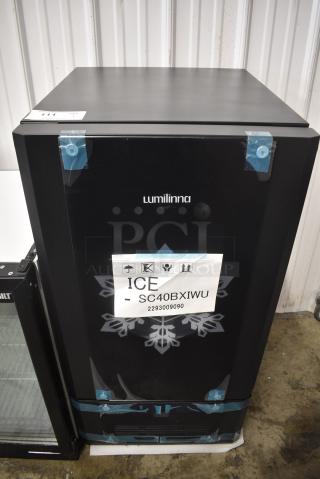 BRAND NEW SCRATCH AND DENT! Lumilinna ICE-SC40BXIWU Metal Commercial Single Door Beverage Cooler Crystallizer / Slush Cooler. 115 Volts, 1 Phase. Tested and Working!