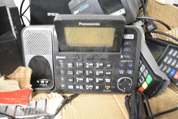 8 Various Items Including 2 Star TSP100 Receipt Printer, Epson M362B Receipt Printer, Panasonic Telephone, Ingenico Credit Card Reader. 8 Times Your Bid! - Image 6 of 14