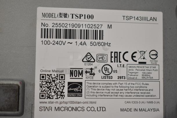 8 Various Items Including 2 Star TSP100 Receipt Printer, Epson M362B Receipt Printer, Panasonic Telephone, Ingenico Credit Card Reader. 8 Times Your Bid! - Image 7 of 14