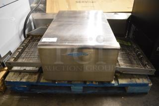 2017 Turbochef HHC2020 Stainless Steel Commercial Countertop Electric Powered Conveyor Rapid Cook Oven. 208/240 Volts, 3 Phase.