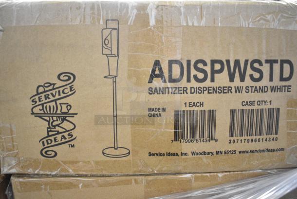 60 BRAND NEW! Boxes of Service Ideas ADISPWSTD SAN ‘N’ SERV Touchless Hand Sanitizer Floor Dispenser, White. 60 Times Your Bid! - Image 5 of 5