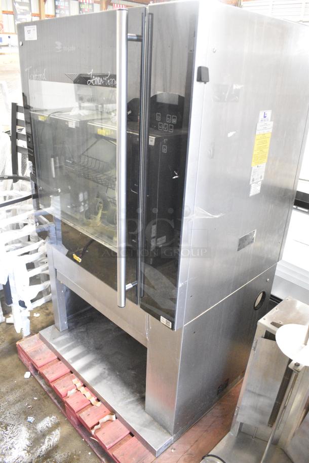 Fri-jado TDR7-P Stainless Steel Commercial Electric Powered Rotisserie Oven on Commercial Casters. 208 Volts, 3 Phase. - Image 2 of 9