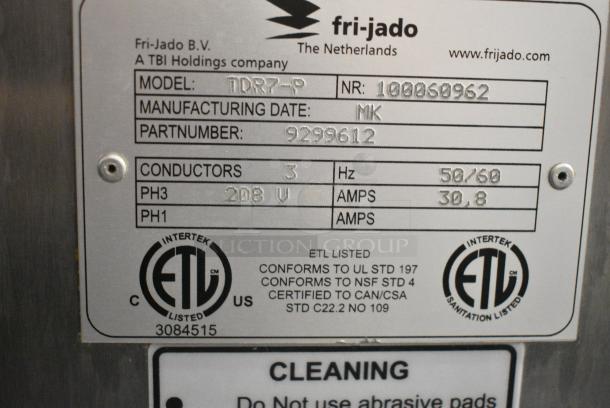 Fri-jado TDR7-P Stainless Steel Commercial Electric Powered Rotisserie Oven on Commercial Casters. 208 Volts, 3 Phase. - Image 8 of 9