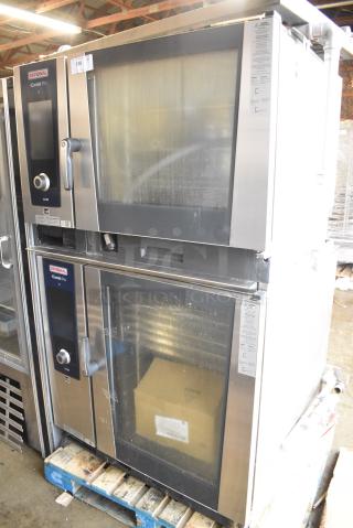 2 Rational LM100EE.AXXXX/LM100CE.AXXXX iCombi Pro Stainless Steel Commercial Electric Powered Combi Convection Oven. 440/480 Volts, 3 Phase. 2 Times Your Bid!