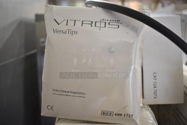 Ortho Vitros 250 Chemistry Analyzer System w/ TVM Low Radiation Color Monitor on Stand - Image 9 of 10