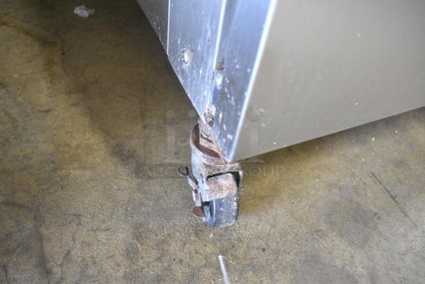 Electro Freeze 88T-CMT-113 Stainless Steel Commercial Floor Style Water Cooled 2 Flavor w/ Twist Soft Serve Ice Cream Machine on Commercial Casters. 230 Volts, 1 Phase. - Image 7 of 10