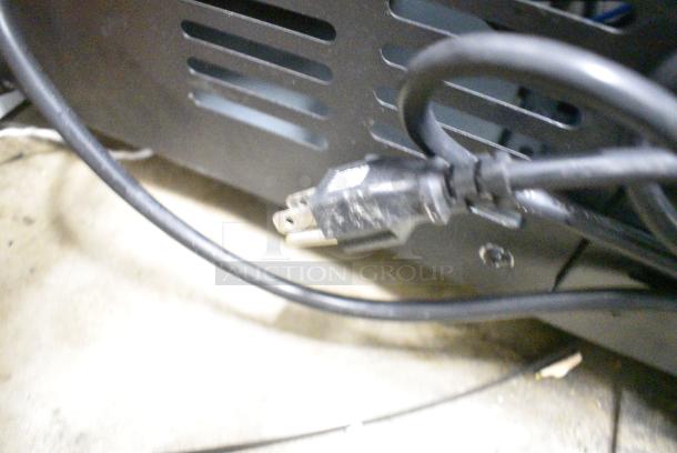 BRAND NEW SCRATCH AND DENT! 2024 Avantco 178DLC82HCB Metal Commercial 82" Black Curved Glass Refrigerated Deli Case Merchandiser. See Pictures for Broken Glass. 115 Volts, 1 Phase. Tested and Working! - Image 7 of 7