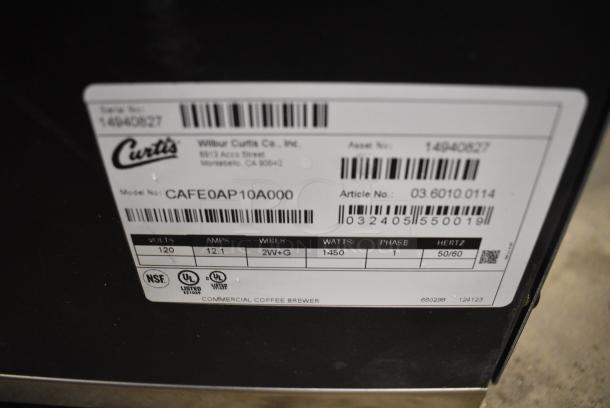 Curtis CAFE0AP10A000 Stainless Steel Commercial Countertop Coffee Machine. 120 Volts, 1 Phase. - Image 4 of 5