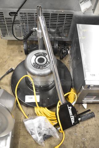 Powr-Filter C202 Floor Cleaner. 115 Volts, 1 Phase. Tested and Working!