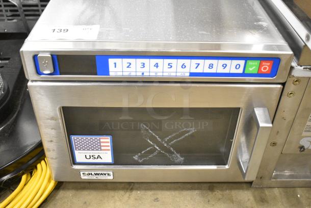 2024 Solwave SWAHD21 Stainless Steel Commercial Countertop Microwave Oven. 208/240 Volts, 1 Phase. - Image 1 of 5