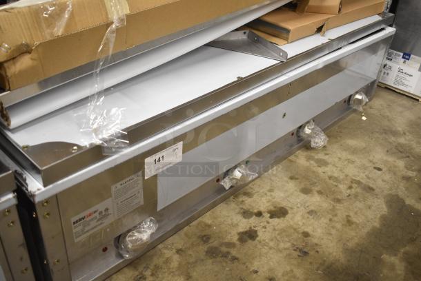 BRAND NEW SCRATCH AND DENT! 2024 ServIt 423EST4WOPBH Four Pan Open Well Electric Steam Table with Partially Enclosed Base. 208/240 Volts, 1 Phase. - Image 3 of 10