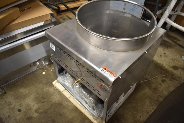 BRAND NEW SCRATCH AND DENT! Cooking Performance Group CPG 351WOKR16L Stainless Steel Propane Gas Wok Range with 16" Ring - 125,000 BTU - Image 3 of 7