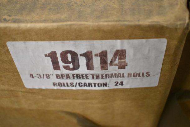 29 BRAND NEW! Boxes of 19114 4-3/8" Thermal Printer Rolls. 29 Times Your Bid! - Image 4 of 5