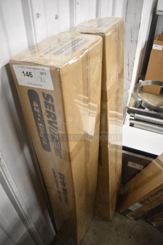 2 BRAND NEW SCRATCH AND DENT! ServIt 423SWI42 SWI-42 42" High Wattage Strip Warmer with Adjustable Infinite Controls. 120 Volts, 1 Phase. 2 Times Your Bid!