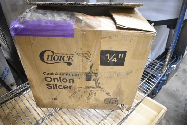 BRAND NEW SCRATCH AND DENT! Choice 407ONSLIC14 1/4" Onion / Produce Slicer - Image 2 of 4