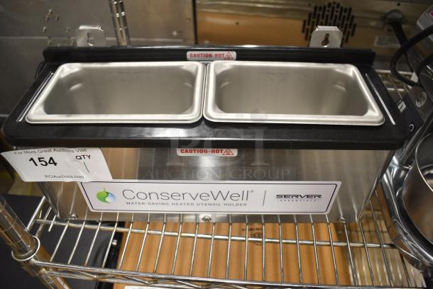 BRAND NEW SCRATCH AND DENT! Server CW 87740 Stainless Steel Commercial Countertop ConserveWell Heated Dipper Well. 120 Volts, 1 Phase. Tested and Working! - Image 1 of 6