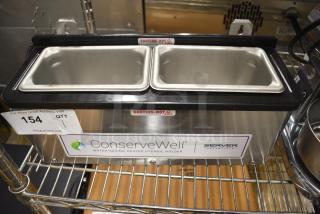 BRAND NEW SCRATCH AND DENT! Server CW 87740 Stainless Steel Commercial Countertop ConserveWell Heated Dipper Well. 120 Volts, 1 Phase. Tested and Working!