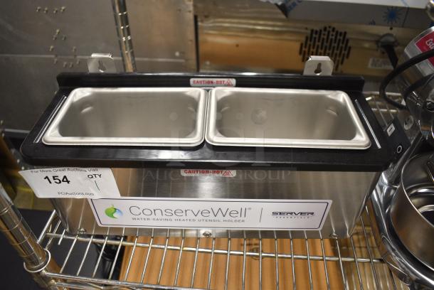 BRAND NEW SCRATCH AND DENT! Server CW 87740 Stainless Steel Commercial Countertop ConserveWell Heated Dipper Well. 120 Volts, 1 Phase. Tested and Working! - Image 2 of 6