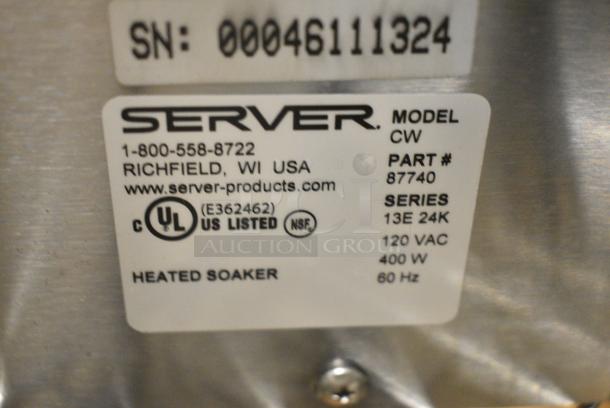 BRAND NEW SCRATCH AND DENT! Server CW 87740 Stainless Steel Commercial Countertop ConserveWell Heated Dipper Well. 120 Volts, 1 Phase. Tested and Working! - Image 5 of 6