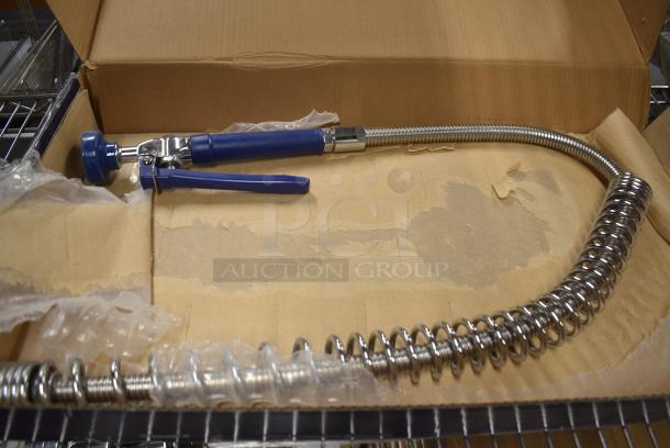 BRAND NEW SCRATCH AND DENT! 750PRD4X Waterloo 1.15 GPM Deck-Mounted Pre-Rinse Faucet with 4" Centers - Image 1 of 6