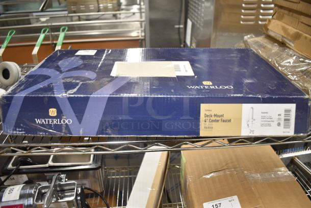 BRAND NEW SCRATCH AND DENT! 750PRD4X Waterloo 1.15 GPM Deck-Mounted Pre-Rinse Faucet with 4" Centers - Image 3 of 6