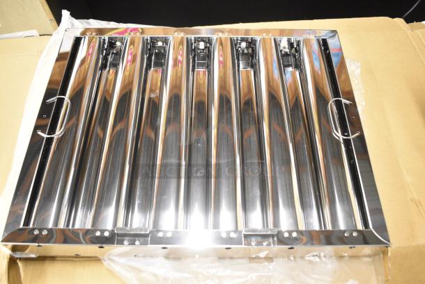 10 BRAND NEW SCRATCH AND DENT! 190HFC2016SB 16"(H) x 20"(W) x 2"(T) Stainless Steel Hood Filter with Lower Bracket. 10 Times Your Bid! - Image 1 of 5