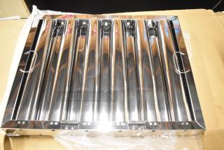10 BRAND NEW SCRATCH AND DENT! 190HFC2016SB 16"(H) x 20"(W) x 2"(T) Stainless Steel Hood Filter with Lower Bracket. 10 Times Your Bid!
