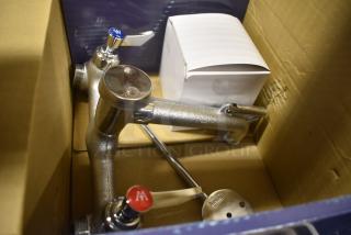 BRAND NEW SCRATCH AND DENT! 750FMS8 Waterloo Wall-Mounted Mop Sink Faucet with 8" Centers