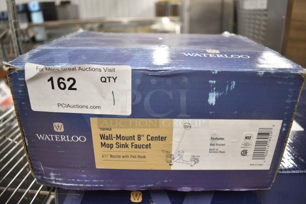 BRAND NEW SCRATCH AND DENT! 750FMS8 Waterloo Wall-Mounted Mop Sink Faucet with 8" Centers - Image 2 of 5