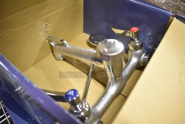 BRAND NEW SCRATCH AND DENT! 750FMS8 Waterloo Wall-Mounted Mop Sink Faucet with 8" Centers - Image 4 of 5