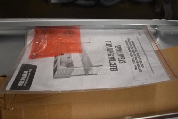 BRAND NEW SCRATCH AND DENT! 2024 ServIt 423EST3WS EST-3WS Three Pan Sealed Well Electric Steam Table with Adjustable Undershelf. 120 Volts, 1 Phase. Tested and Working! - Image 5 of 9