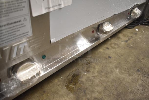 BRAND NEW SCRATCH AND DENT! 2024 ServIt 423EST3WS EST-3WS Three Pan Sealed Well Electric Steam Table with Adjustable Undershelf. 120 Volts, 1 Phase. Tested and Working! - Image 7 of 9