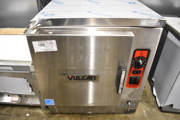 BRAND NEW SCRATCH AND DENT! Vulcan C24EO5AF Stainless Steel 5 Pan Boilerless Electric Countertop Steamer with Auto-Fill. 240 Volts, 3/1 Phase. - Image 1 of 8